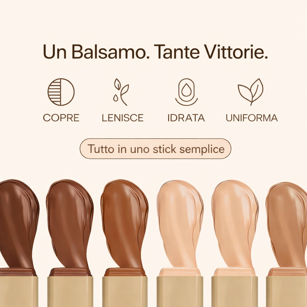 Stick Viso Uniformante Copre Imperfezioni e Illumina la Pelle